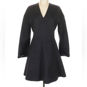 COS Wool Black Long Sleeve Dress